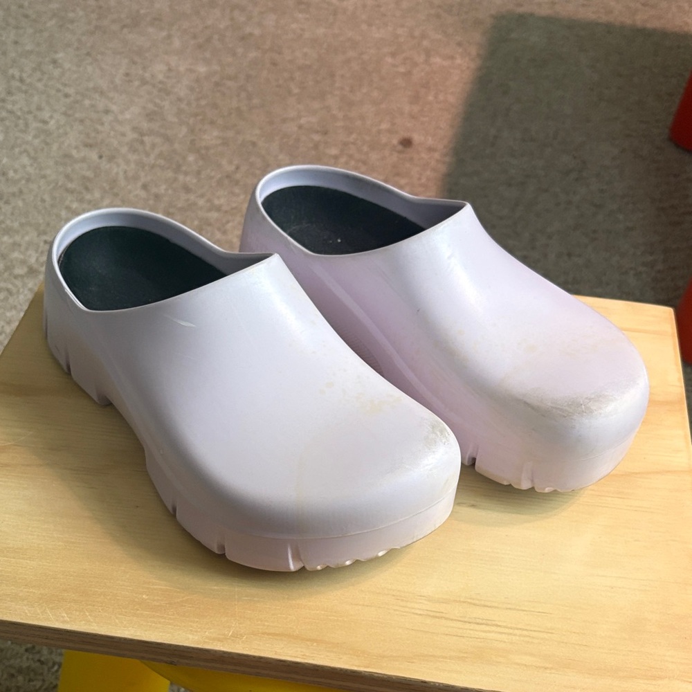 Birkenstock White Clogs